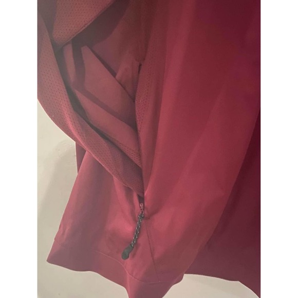NIKE Baseball Vapor Maroon Pullover Wind Breaker Mesh Jacket - Picture 3 of 5